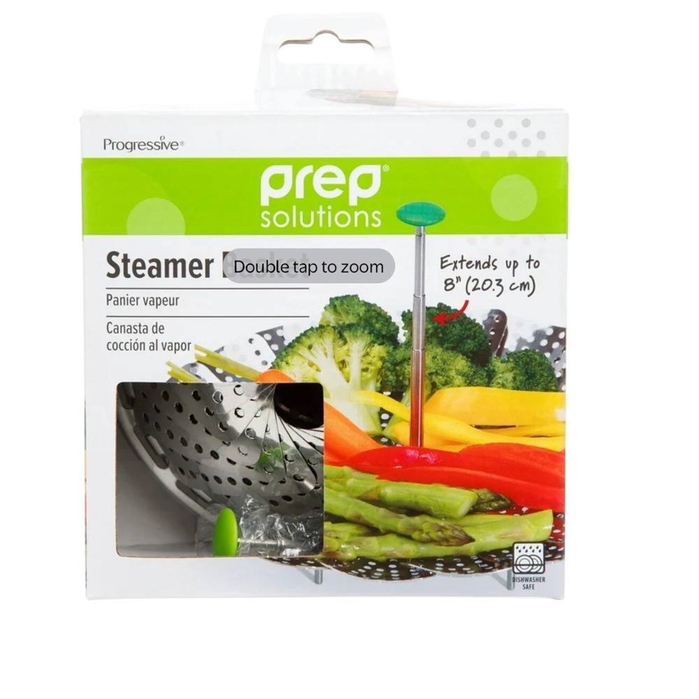 Prep Solutions Stainless Steel, Easy Reach‎ 8 inch Extendable Steamer Basket